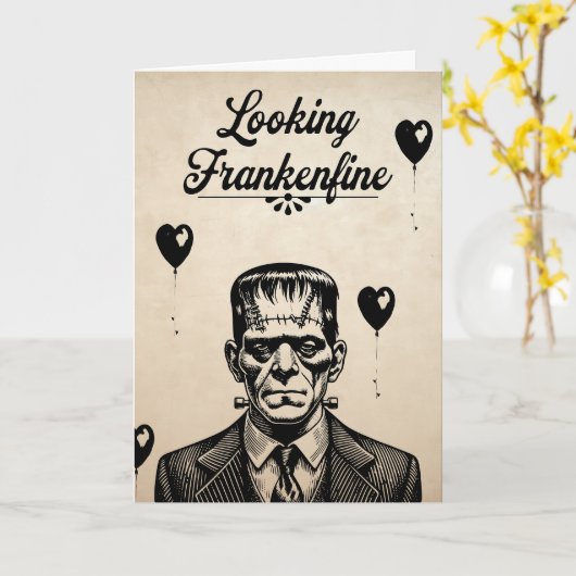 Frankenfine Karte (Gelbe Blume)