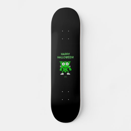 FrankenKäse Halloween Grüße Skateboard (Vorderseite)