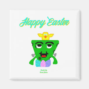 FrankenKäse Ostern 2 Inch Square Magnet