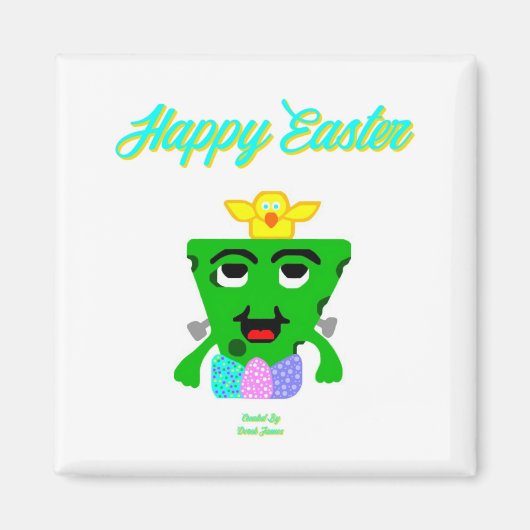 FrankenKäse Ostern 2 Inch Square Magnet (Vorne)