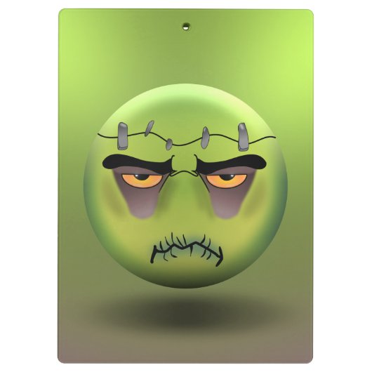 Frankenmoji-Blockhalter Klemmbrett (Rückseite)