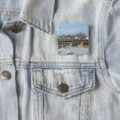 Frankenmuth Michigan bedeckte hölzerne Button (Beispiel)