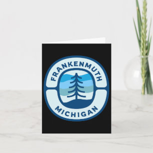 Frankenmuth Michigan Mi Retro Winter Forest Souven Karte