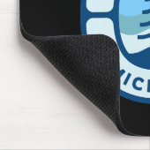 Frankenmuth Michigan Mi Retro Winter Forest Souven Mousepad (Ecke)