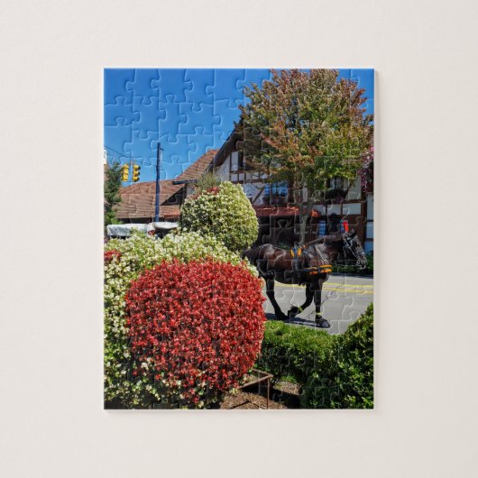 Frankenmuth, Michigan, Pferd Gezeichnet Beförderun Puzzle (Vertikal)