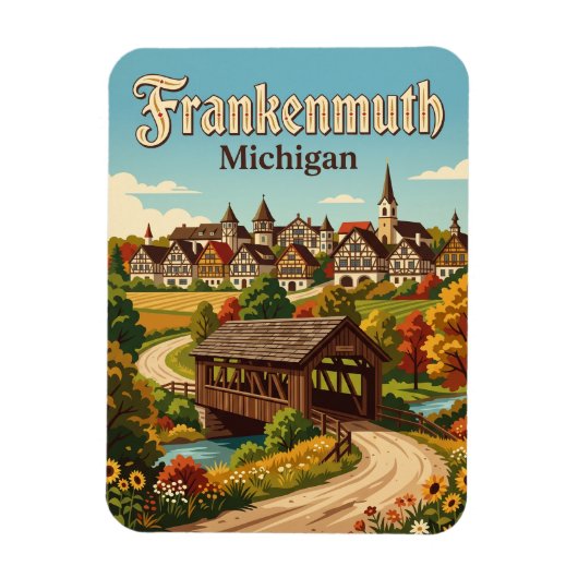 Frankenmuth USA Magnet (Vertikal)