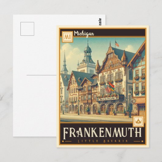 Frankenmuth | VINTAG Postkarte (Vorne/Hinten)