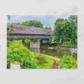 Frankenmuths Covered Bridge Danke Postcard Postkarte (Vorderseite)