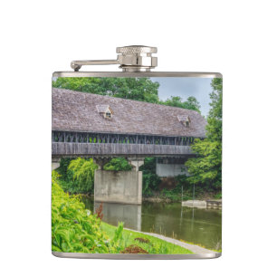Frankenmuths Covered Bridge Flachmann
