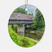 Frankenmuths Covered Bridge Keramik Ornament (Links)