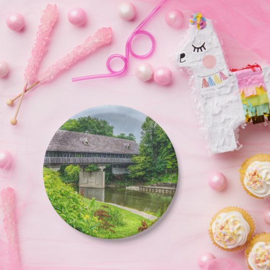 Frankenmuths Covered Bridge Pappteller (Party)