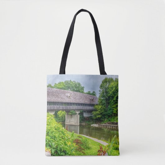 Frankenmuths Covered Bridge Tasche (Vorderseite)