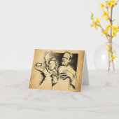 Frankenselfie Grußkarte Karte (Gelbe Blume)