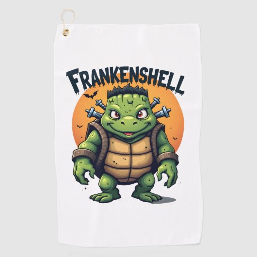 Frankenshell Turtle Golfhandtuch (Vorderseite)