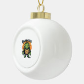 Frankenshell Turtle Keramik Kugel-Ornament (Rechts)