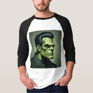 frankenstein 3/4 mel mens mens mens Shirt