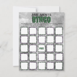 Frankenstein Baby Shower Bingo Game Mitteilungskarte