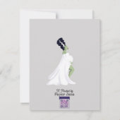 Frankenstein Baby Shower Bingo Game Mitteilungskarte (Rückseite)