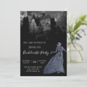 Frankenstein-Bachelorette Halloween Einladung (Stehend Vorderseite)