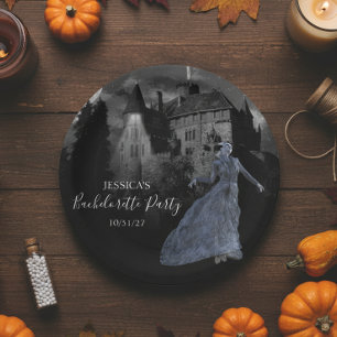 Frankenstein-Bachelorette Halloween Pappteller
