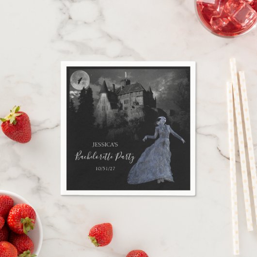 Frankenstein-Bachelorette Halloween Serviette (Beispiel)