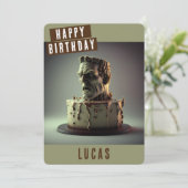 Frankenstein Birthday Card Feiertagskarte (Stehend Vorderseite)