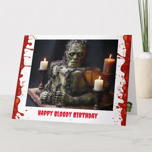 Frankenstein Birthday Card Karte (Vorderseite)