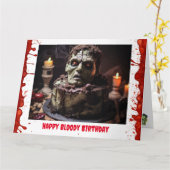 Frankenstein Birthday Card Karte (Gelbe Blume)