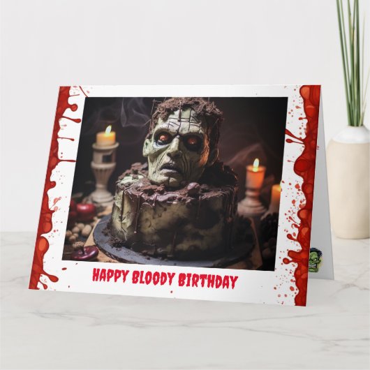 Frankenstein Birthday Card Karte (Vorderseite)