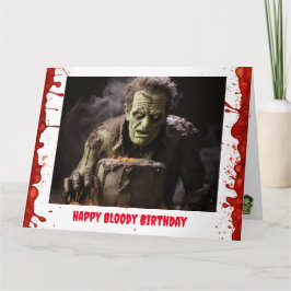 Frankenstein Birthday Card Karte