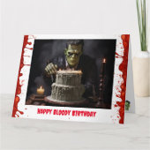 Frankenstein Birthday Card Karte (Vorderseite)