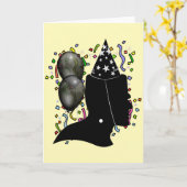 Frankenstein Birthday Karte (Gelbe Blume)