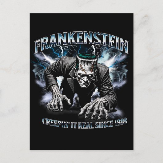 Frankenstein Bootleg Style Postcard Postkarte (Vorderseite)