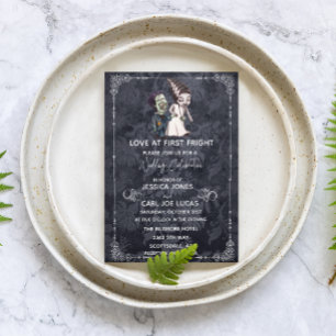 Frankenstein Bride Halloween Wedding Einladung