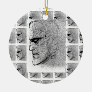 FRANKENSTEIN BW VERZIERUNG KERAMIKORNAMENT