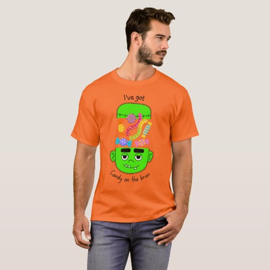 Frankenstein Candy Halloween-T - Shirt (Vorne ganz)