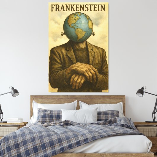 FRANKENSTEIN Canvas Print Leinwanddruck (Insitu (Schlafzimmer))