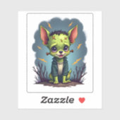 Frankenstein Chihuahua Shock Aufkleber (Blatt)