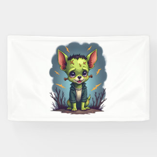 Frankenstein Chihuahua Shock Banner