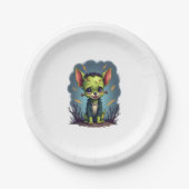 Frankenstein Chihuahua Shock Pappteller (Vorderseite)