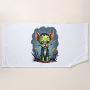 Frankenstein Chihuahua Shock Strandtuch