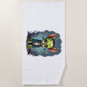 Frankenstein Chihuahua Shock Strandtuch (Vorderseite)