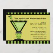 Frankenstein Cocktail-Halloween-Party-Einladung Einladung (Vorne/Hinten)
