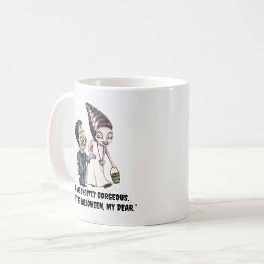 Frankenstein Couple Kaffeetasse (Vorderseite Links)