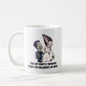 Frankenstein Couple Kaffeetasse (Links)