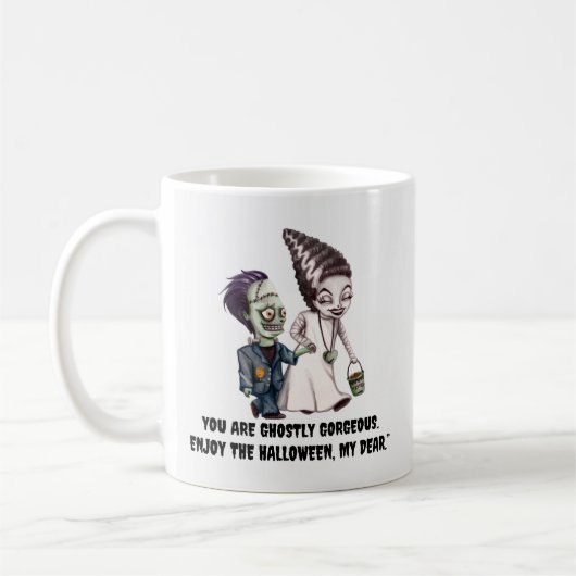 Frankenstein Couple Kaffeetasse (Links)