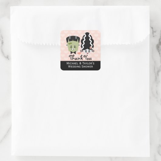Frankenstein Couples Polterabend Stickers (Tasche)
