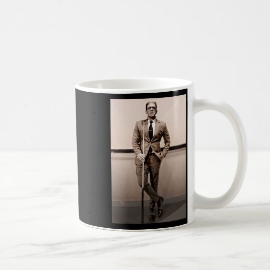 Frankenstein Dapper Frankenstein Monster in Anzug Kaffeetasse (Rechts)