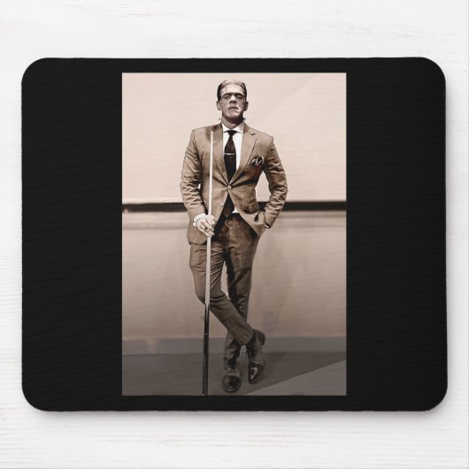 Frankenstein Dapper Frankenstein Monster in Anzug  Mousepad (Vorne)
