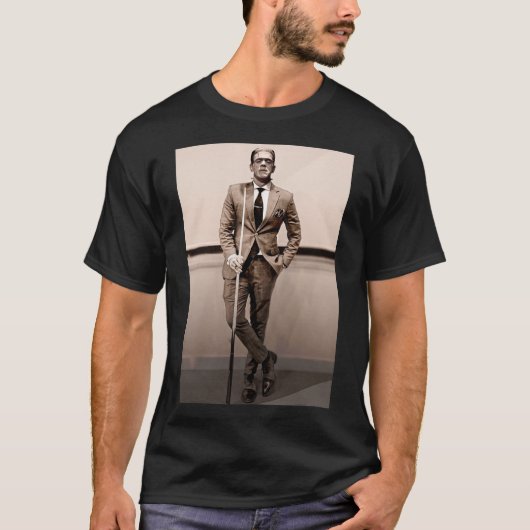 Frankenstein Dapper Frankenstein Monster in Anzug T-Shirt (Vorderseite)
